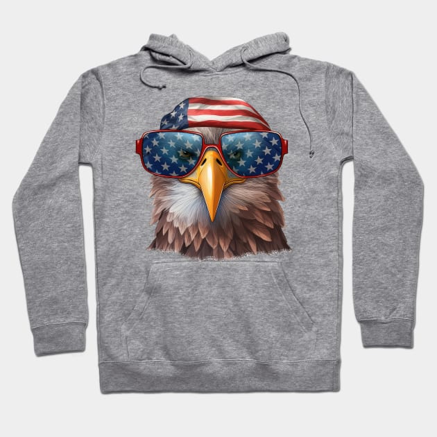 Biker Eagle Hoodie by Kingdom Arts and Designs